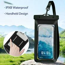Waterproof Phone Pouch With Hand Strap, Plus Size Waterproof Phone Protective Case. Dual Pocket Design, Large Capacity, Suitable For Swimming, Beach And Other Outdoor Activities. Can Store Wallet, Cards And Other Items. Waterproof Design, Suitable For Summer Vacation, Diving, Swimming, Beach And Other Occasions. - Multicolor - View 8