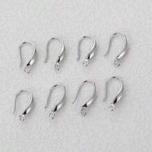 6/10/16 pièces Boucles d'oreilles vintage à anneau court en forme de goutte d'eau, crochets et accessoires pour boucles d'oreilles faits main et DIY - Crochets d'oreille - Voir 2