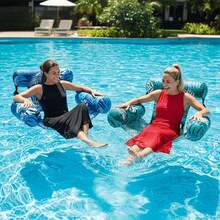Flotador inflable grueso para piscina (apto para adultos) - Sillón inflable grueso rosa y azul y flotador para piscina, apto para piscinas, lagos, playas y fiestas en el jardín, aportando diversión acuática para todas las edades - Multicolor - Ver 9