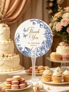 5pcs Plastic Hand Held Fans, Suitable For Wedding Guests, Adult Parties, Bachelorette Parties, Can Be Used As Wedding Favors, Bridesmaid Gifts - Multicolor - View 1