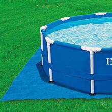 Intex Pool Ground Cloth for 8ft to 15ft Round Above Ground Pools - Azul / Patchwork - Ver 2