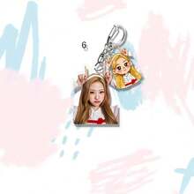Hearts2Hearts Korean Girl Group High-Quality Keychain, JIWOO, A-NA Merchandise Pendant, Fan Support, Concert, Bag Charm Decoration, Gift For Fangirls - Multicolor - View 12