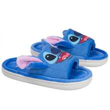 Disney Lilo & Stitch Youth Bounce Slide Slippers With 3D Ears - Blue - View 11
