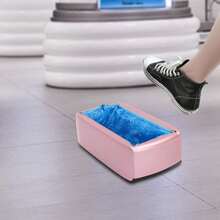 SanBouSi Shoe Cover Machine, Home Shoe Covers Machine Automatic Shoe Covers Dispenser, - Purple - View 2