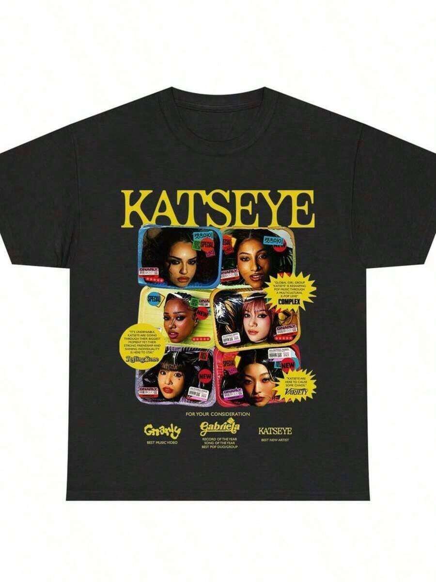 2026 Young Girls' Boys' Graphic Cotton Graphic Tees, Katseye Music Shirt, Katseye K-Pop Graphic T-Shirt, Katseye Gnarly T-Shirt, Katseye K-Pop T-Shirt, Gabriela Shirt, T-Shirt For Teenagers, Music T-Shirt Boys' T-Shirts Girls' Outfits Matching Mother-Daughter Wear TV-Inspired Gifts For Girls Teenage Girls' Clothing Boys' Apparel Gifts For Teenage Boys Children's Outfits Girls' Aesthetic T-Shirts Teenage Girls' Tops Teenage Girls' T-Shirts Teenage Girls' Clothing Girls' Jackets Boys' Apparel Girls' Outfits Teenage Girls' Tops Matching Parent-Child Wear Boys' T-Shirts Children's Clothing Gifts For Girls New Year Gifts - BLACK7 - Xem 1