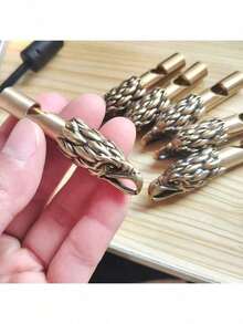 Handmade Pure Copper Eagle Whistle - Exquisite Eagle Design, With Keychain Pendant, Durable Christmas Thanksgiving Mother's Day Gift, Suitable For Outdoor Enthusiasts, Delicate Craftsmanship Art Hanging Decor, Eagle Ornament - Multicolor - View 7