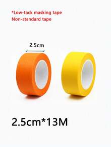 6 Rolls Vibrant Colorful Masking Tape, Suitable For Wall Art & Crafts, Non-Waterproof, Can Be Applied To Plastic, Wood, Glass, DIY Projects, Label Tape | Decorative Tape | Easy Tear Tape, Painting, Classroom Decoration, Color Sorting - Multicolor - View 19
