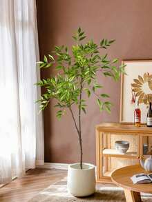 这款逼真的榕树拥有多层3D立体枝干结构，树冠浓密饱满，外观自然逼真。可弯曲的枝干可以调整到所需的角度。适用于家居、客厅、角落、店铺、橱窗展示和活动装饰，这款绿色盆栽摆件可以提升空间的氛围和格调。款式随机发货，不含花盆。请在购买前确认款式。 - 綠色 - 查看 3