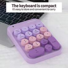 Teclado Numérico Inalámbrico 2.4G MOFii Z5, Teclado Numérico Portátil Silencioso Mini, Teclado de Contabilidad Financiera USB Compatible con Portátil y Escritorio, Batería No Incluida, Requiere 1 Pila AAA - Ver 8