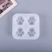 Silicone Mold With Cat Paw Pattern, Suitable For Candy, Pudding, Party Supplies - White - View 10