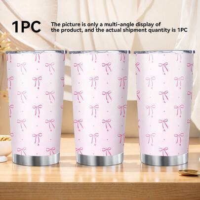 1/5 chiếc cốc cà phê 20oz, cốc giữ nhiệt văn phòng, cốc cách nhiệt chân không bằng thép không gỉ 304 có nắp, bình nước, thích hợp cho cả đồ uống nóng và lạnh, lý tưởng cho du lịch và các hoạt động ngoài trời. Món quà sinh nhật hoàn hảo cho phụ nữ, mẹ, bạn thân, cô dâu, phù dâu. Cốc trà trắng với nơ hồng. Tuyệt vời cho quà tặng Ngày của Mẹ, Ngày Valentine và Năm mới.