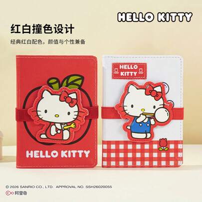  [SANRIO Series Bestseller] 1pc Random SANRIO Series Subject Notebook, Classic SANRIO Character Designs, 4 Different Designs, Suitable For Daily Note-Taking, Office, Journaling, Cute Stationery Gift