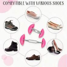 2pcs Adjustable Shoe Stretcher, Portable Mini Shoe Expander With Adjustable Height And Width, Suitable For High Heels And Sneakers, With Wrinkle Prevention And Shaping Function, Shoe Shaper And Extender. Unisex Shoe Care Accessory For Home Use, Also A Practical Gift. - Multicolor - View 11