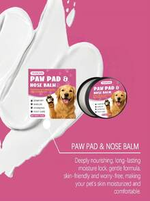1pc/50g/60g Pet Paw Balm - Moisturizes, Soothes, And Protects Paws & Nose. Gentle, Pet-Friendly Formula Helps Relieve Rough, Cracked Paws And Noses. Provides Year-Round Skin Care For Pets. - Multicolor - View 3