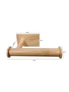 Giá đựng giấy vệ sinh bằng tre, kệ đựng giấy vệ sinh bằng tre, giá để giấy vệ sinh treo tường cho phòng tắm, kèm ốc vít - Dễ dàng lắp đặt và tháo dỡ. Cấu trúc bằng gỗ, thích hợp cho phòng tắm, nhà bếp và các không gian khác. - Màu gỗ - Xem 8