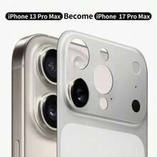 Solid Color Matte PC Lens Protector Ultra-Thin Matte PC Back Film Applicable For IP16 Pro Max/15Pro/14pro, Instantly Transforms To 17Pro/17 Pro Max Mother's Day Gift - White - View 10