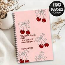 3 options de couleurs Cahier à spirale, 100 pages reliées par spirale, convient pour l'étude, le travail et la prise de notes, matériau en papier de qualité, carnet de croquis, papier de haute qualité, cadeau pour les acheteurs, agenda d'étude, journal thématique, cahier. Convient pour les 4 saisons - A5 - Voir 14