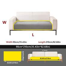 1pc Ice Silk Breathable Comfortable Sofa Cushion, Solid Color Minimalist Elegant, Anti-Slip Seat Pad, Fits 1-4 Seater Sofa Protector, Anti-Pet Stain, Home Decor, Suitable For All Seasons - Multicolor - View 36