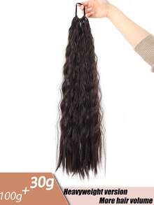 Ponytail Extension Warp Around Pony Tail With Hair Tie Long Synthetic Wave Braiding Hair Ponytail DIY Braided For Women Girls Daily Party Cosplay - Multicolor - View 21