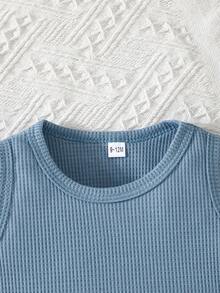 3 pièces Ensemble de débardeurs d'été décontractés pour bébé, col rond, sans manches. Peut être porté à l'intérieur ou à l'extérieur - Multicolore - Voir 10