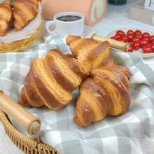 1件裝 新款仿真可捏可擠可頌模型 CROISSANTMODEL 蛋糕店裝飾樣品展示道具 慢回彈 影片拍攝道具 完美禮物 生日禮物 復活節禮物 情人節禮物 聖誕禮物 - 彩色 - 查看 4