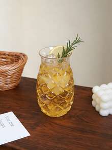 6pcs Creative Embossed Pineapple-Shaped Glass Tumblers; Large-Capacity Tumblers Ideal For Fruit Tea, Juice And Margaritas, As Well As Cocktails. Perfect For Making Frozen Drinks, And Ideal For Festive Parties And Bar Gatherings - Nhiều màu - Xem 6