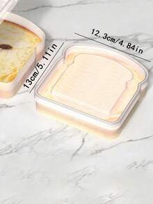 1 pieza Caja de almuerzo / Caja de sándwich / Caja de pan, Cocina, Navidad - paquete de 2 transparentes - Ver 3