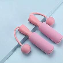 2pcs/Set Cordless Jump Rope With Weighted Ball, Steel Wire Rope With Foam Bearings, 2-In-1 Indoor Fitness Equipment For Weight Loss, Adult Use - Multicolor - View 9