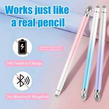 Bút cảm ứng dành cho màn hình cảm ứng, tương thích với iPhone/Máy tính bảng Android, tương thích với tất cả các loại màn hình cảm ứng (Tím/Hồng/Xanh dương/Xanh lá cây/Vàng) - Nhiều màu - Xem 3