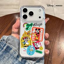1 chiếc ốp lưng điện thoại Disney Mickey & Friends Party Of 6 Colorful Sticker Collage Design phù hợp với iPhone 17/17 Pro/17 Pro Max/17 Air/16/15/14/13/12/11/X Series. Ốp lưng iPhone 17 Pro Max, ốp lưng iPhone 17 Pro, ốp lưng iPhone 17. Quà tặng Giáng sinh cho bạn gái. - Trong sáng - Xem 1
