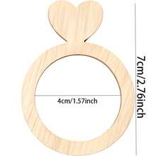 2/8/480pcs Heart Shaped Wooden Napkin Rings, Minimalist Elegant Design, Suitable For Wedding, Valentine's Day, Mother's Day, Birthday Party, Home Dining Table Decor - Multicolor D - View 3