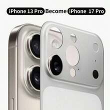 Solid Color Matte PC Lens Protector Ultra-Thin Matte PC Back Film Applicable For IP16 Pro Max/15Pro/14pro, Instantly Transforms To 17Pro/17 Pro Max Mother's Day Gift - White - View 11
