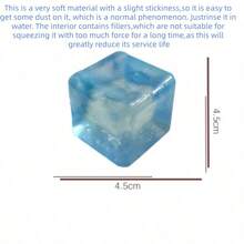 1个 Schylling Need Nice Oh Cube 魔方，青少年及成人减压挤压玩具，麦芽糖果色四色慢回弹方形魔方玩具，生日/节日/情人节/复活节礼物 - 彩色 - 查看 11