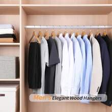 Basics Perchas de madera para ropa color - natural - Ver 7