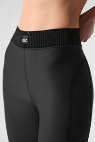 Alo Yoga Airlift High-Waist 7/8 Line Up Legging Designed For A Snug Women's Black W51154r - 黑色 - 查看 4