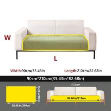 1pc Ice Silk Breathable Comfortable Sofa Cushion, Solid Color Minimalist Elegant, Anti-Slip Seat Pad, Fits 1-4 Seater Sofa Protector, Anti-Pet Stain, Home Decor, Suitable For All Seasons - Multicolor - View 22