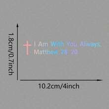 "I'll Be With You Always" Car Sticker, Easy To Peel And Stick (No Residue), Durable Sticker, Suitable For Cars, Motorcycles, Laptops, Windows, Cute Waterproof Sunscreen No Residue Vinyl Sticker - A - View 10