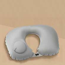 1pc Inflatable Travel Pillow, Adjustable Inflatable Neck Pillow, Portable Inflatable Pillow (U-Shaped), Suitable For Supporting The Waist During Travel On Planes, High-Speed Trains, Cars, Etc. Ultra-Light Inflatable Travel Neck Pillow, Inflate By Pressing, Can Be Compressed For Storage. - Multicolor - View 14