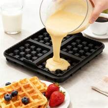 1/2PCS Air Fryer Waffle Silicone Mold, 4-Cavity Integrated Baking Pan, Home DIY Waffle, Mini Cake, Fried Egg, High-Temperature Resistant Silicone Material, Non-Stick Easy Release, Dishwasher , Oven Baking Tool, Breakfast Homemade Snack, Outdoor Camping Picnic Suitable, Multi-Function Baking Accessory, Suitable For Multiple Air Fryers, Soft And Foldable, Easy To Clean, Home Kitchen Cooking, Beginner Friendly, Homemade Delicious Dessert Breakfast, Practical Kitchen Tool, Suitable For Gift And Home Use - View 4