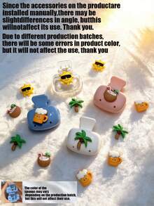 4/1 沙滩系列牙刷收纳盒 - 多巴胺注入牙刷旅行收纳套装 - 防尘牙刷保护套，适合居家/旅行，含牙刷套和牙刷盒 - 彩色 - 查看 5