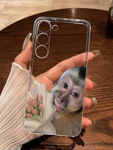 Expression Monkey 彩绘艺术科技风透明印花防震加厚手机壳，兼容 17/17 Pro/17 Pro Max、16/16 Pro Max/15/XR/7/8、15 Pro Max/12 Pro Max/13 Pro Max/14 Pro Max、13/14/11/12/P14、P11、P12、XS/XR/7/8/P、7/8 Plus、S25、S26、A13 4G、A22、A21S、A51 4G、A52、S22 Ultra、A33 5G、10、Note 11 4G、11 Lite、A53、A14、A23、S23 Ultra、S24、A14、A15、S23、A73、A15、A34。 - 彩色 - 查看 4