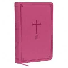 NKJV, Deluxe Gift Bible, Leathersoft, Pink, Red Letter, Comfort Print: Holy Bible, New King James Version - Default - View 1