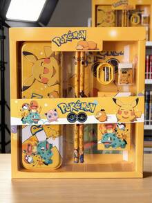pokemon Bộ văn phòng phẩm hoạt hình Pokémon, bộ bút vẽ, thích hợp làm phần thưởng trong lớp học, quà tặng tựu trường, quà tặng lễ hội nghệ thuật. - Nhiều màu - Xem 3