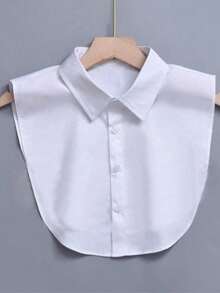 1pc Women's Casual Versatile Detachable Fake Collar - White - View 3