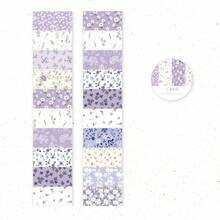 50mm*2m 美观小碎花图案和纸胶带，基础款装饰白色牛皮纸胶带，适用于剪贴簿、可爱标签贴纸，学校及办公文具用品 - 圓形 - 查看 15