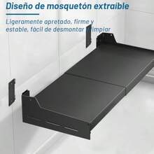 Repisa para Microondas Soporte para Microondas Pared Estante para Horno Soporte de Acero Inoxidable para Microondas Rejilla de Pared para Horno Eléctrico - como en la imagen - Ver 5