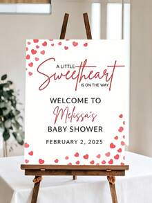 Karya Seni Cetak Kanvas Papan Selamat Datang Acara Baby Shower yang Dipersonalisasi, Hadiah Unik, Cocok untuk Wanita, Pasangan, Teman, Hewan Peliharaan, dan Keluarga - MultiWarna - View 7
