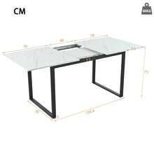 Dining Tables - White + MDF - View 7