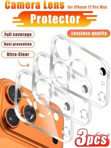 Bộ 3 miếng dán bảo vệ ống kính camera siêu trong suốt, không ảnh hưởng đến sử dụng hàng ngày, bề mặt được xử lý độ cứng cao giúp chống trầy xước hiệu quả, các cạnh được bo tròn, làm bằng kính cường lực, các đường cắt chính xác, tương thích với iPhone 17e/17 ProMax/16 ProMax/15 ProMax/14 ProMax/13 ProMax/12 ProMax/11 ProMax/17 Pro/16 Pro/15/14/13/12/11 và các dòng khác. Quà tặng mùa xuân/lễ Phục sinh. - Trong sáng - Xem 31
