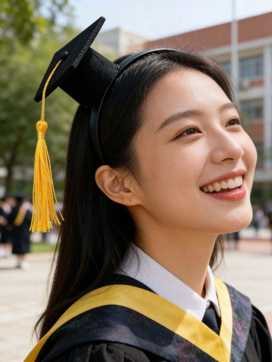 1件毕业典礼头饰，毕业派对装饰，毕业帽头箍，迷你毕业帽头箍，2026届毕业派对用品，毕业装饰